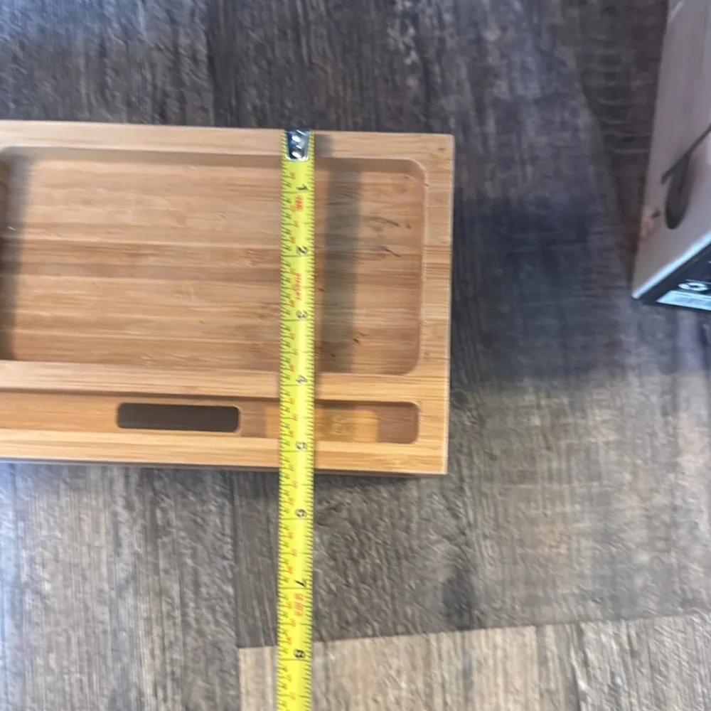 Bamboo Desk or makeup Organizer with Pen and Phone Slots